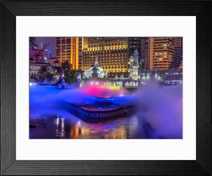 Framed Print : Jamek Mosque and Klang River, Kuala Lumpur, Malaysia Framed Print : Jamek Mosque and Klang River, Kuala Lumpur, Malaysia