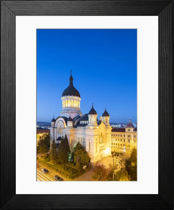 Framed Print : Romania, Transylvania, Cluj-Napoca. The Orthodox Dormition of the Theotokos Cathedral Framed Print : Romania, Transylvania, Cluj-Napoca. The Orthodox Dormition of the Theotokos Cathedral