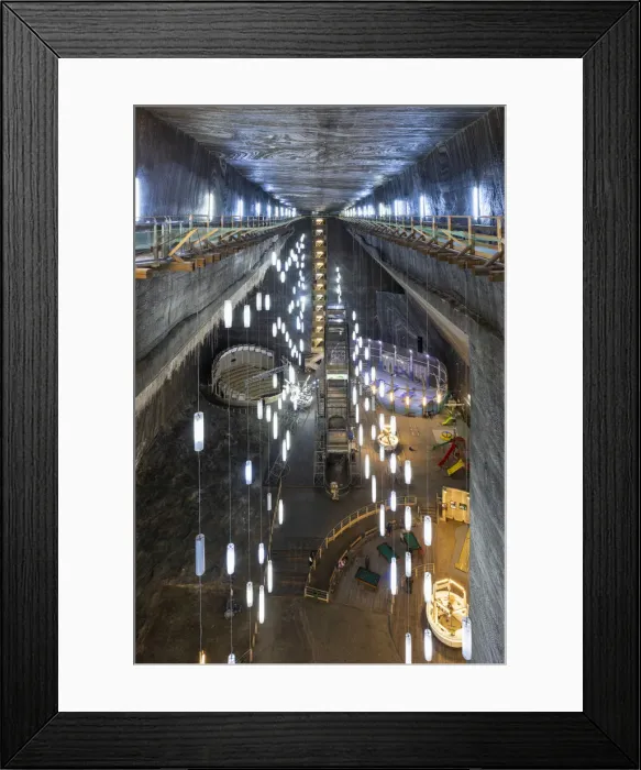 Framed Print : Romania, Transylvania, Cluj-Napoca. The 42 metre deep, 50 metre wide and 80 metre Framed Print : Romania, Transylvania, Cluj-Napoca. The 42 metre deep, 50 metre wide and 80 metre