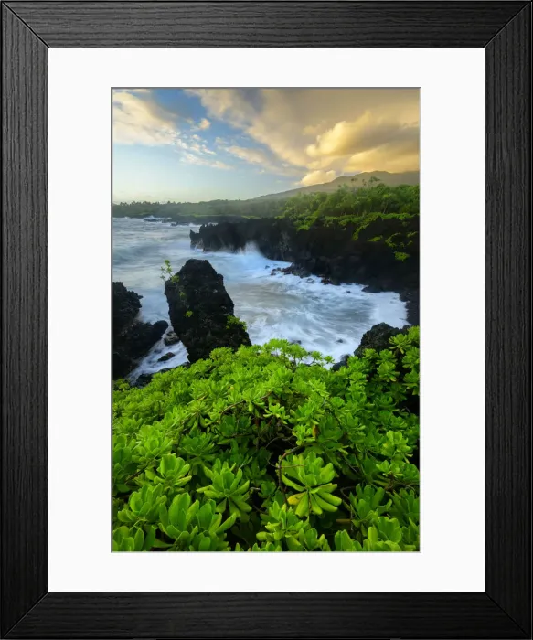 Framed Print : USA, Hawaii, Maui, Hana, Waianapanapa State Park
