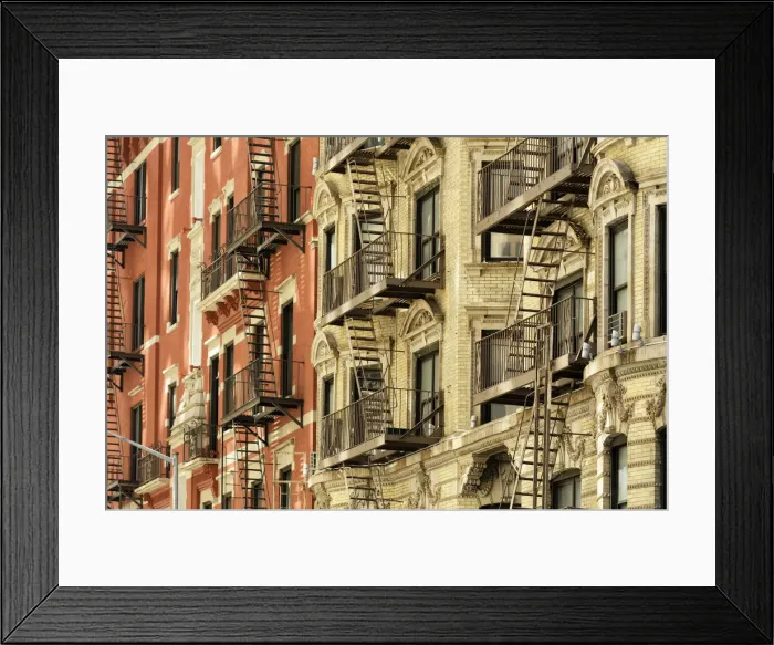 Framed Print : North America, East Coast, USA, New York, Manhattan, Brick Building Framed Print : North America, East Coast, USA, New York, Manhattan, Brick Building