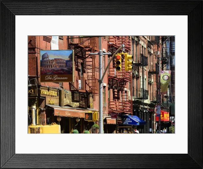 Framed Print : USA, American, New York, Manhattan Little Italy, Mulberry Street Framed Print : USA, American, New York, Manhattan Little Italy, Mulberry Street