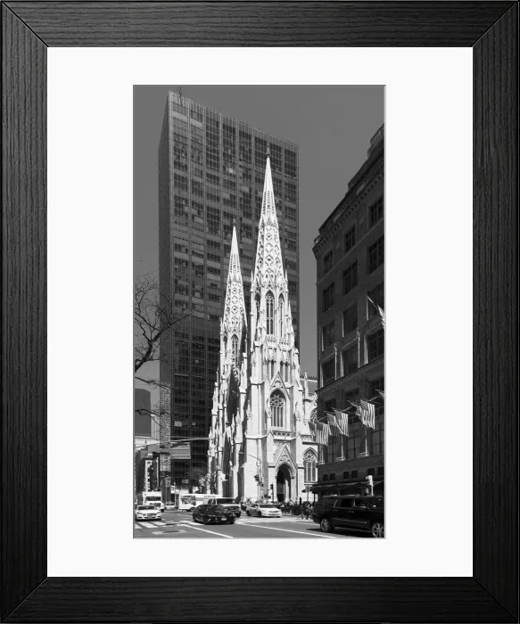 Framed Print : USA, America, American, New York, Manhattan, 5th Avenue, St. Patricks Cathedral Framed Print : USA, America, American, New York, Manhattan, 5th Avenue, St. Patricks Cathedral