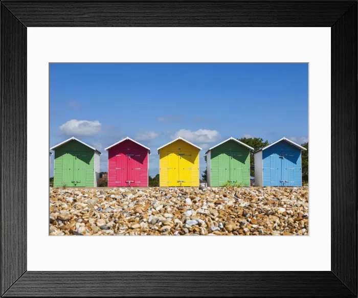 Framed Print : England, East Sussex, Eastbourne, Eastbourne Beach, Colourful Beach Huts Framed Print : England, East Sussex, Eastbourne, Eastbourne Beach, Colourful Beach Huts