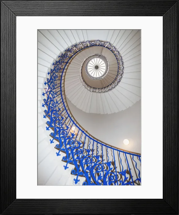 Framed Print : England, London, Greenwich, The Queens House, Tulip Staircase Framed Print : England, London, Greenwich, The Queens House, Tulip Staircase