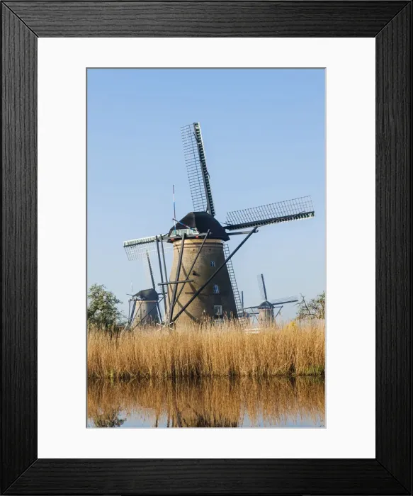 Framed Print : Europe, Netherlands, Alblasserdam, Kinderdijk, Windmills Framed Print : Europe, Netherlands, Alblasserdam, Kinderdijk, Windmills