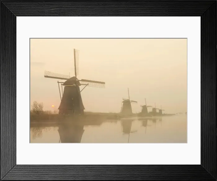 Framed Print : Europe, Netherlands, Alblasserdam, Kinderdijk, Windmills Framed Print : Europe, Netherlands, Alblasserdam, Kinderdijk, Windmills