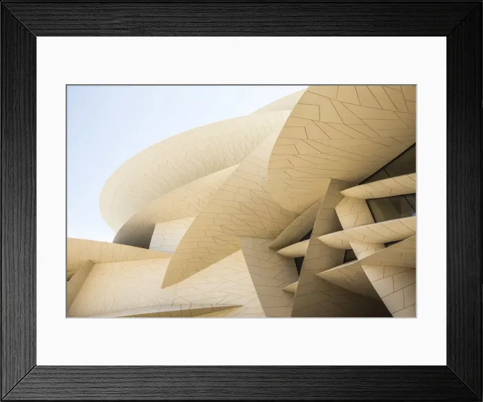 Framed Print : National Museum of Qatar by Jean Nouvel, Doha, Qatar Framed Print : National Museum of Qatar by Jean Nouvel, Doha, Qatar