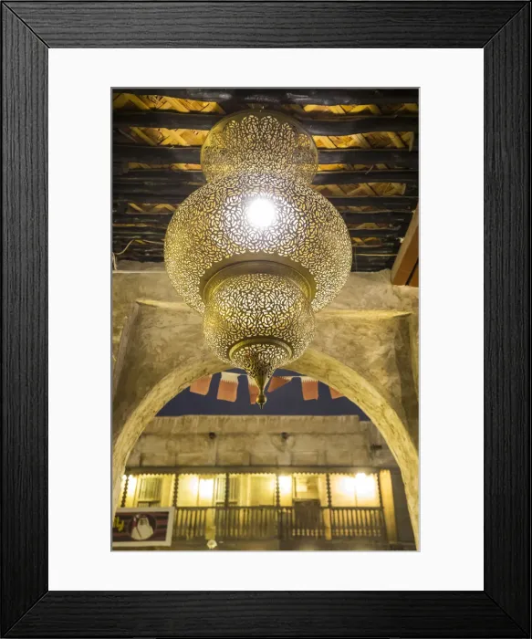 Framed Print : Traditional lantern, Souk Waqif, Doha, Qatar Framed Print : Traditional lantern, Souk Waqif, Doha, Qatar