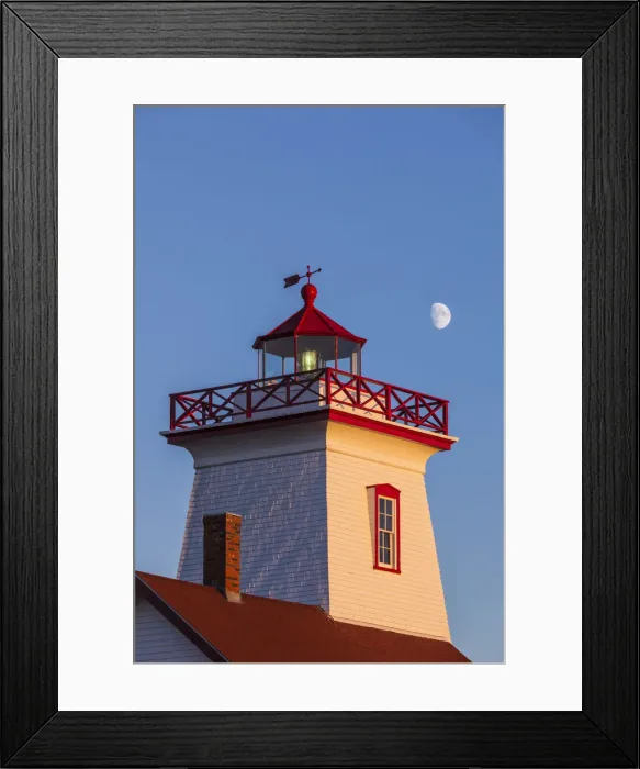 Framed Print : Canada, Prince Edward Island, Wood Islands, Wood Islands Lighthouse, sunset Framed Print : Canada, Prince Edward Island, Wood Islands, Wood Islands Lighthouse, sunset