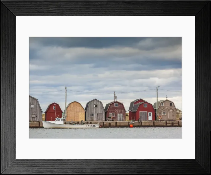 Framed Print : Canada, Prince Edward Island, Malpeque, small fishing harbor Framed Print : Canada, Prince Edward Island, Malpeque, small fishing harbor
