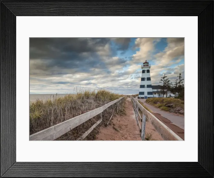 Framed Print : Canada, Prince Edward Island, West Point, West Point Lighthouse, dusk Framed Print : Canada, Prince Edward Island, West Point, West Point Lighthouse, dusk