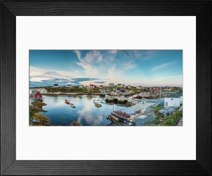 Framed Print : Canada, Nova Scotia, Peggys Cove, fishing village on the Atlantic Coast, dusk Framed Print : Canada, Nova Scotia, Peggys Cove, fishing village on the Atlantic Coast, dusk