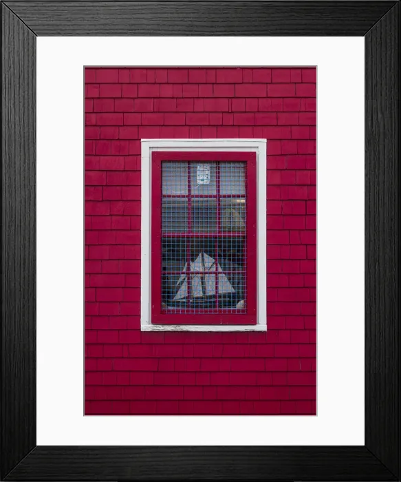 Framed Print : Canada, Nova Scotia, Lunenburg, Unesco World Heritage fishing village, red house detail Framed Print : Canada, Nova Scotia, Lunenburg, Unesco World Heritage fishing village, red house detail