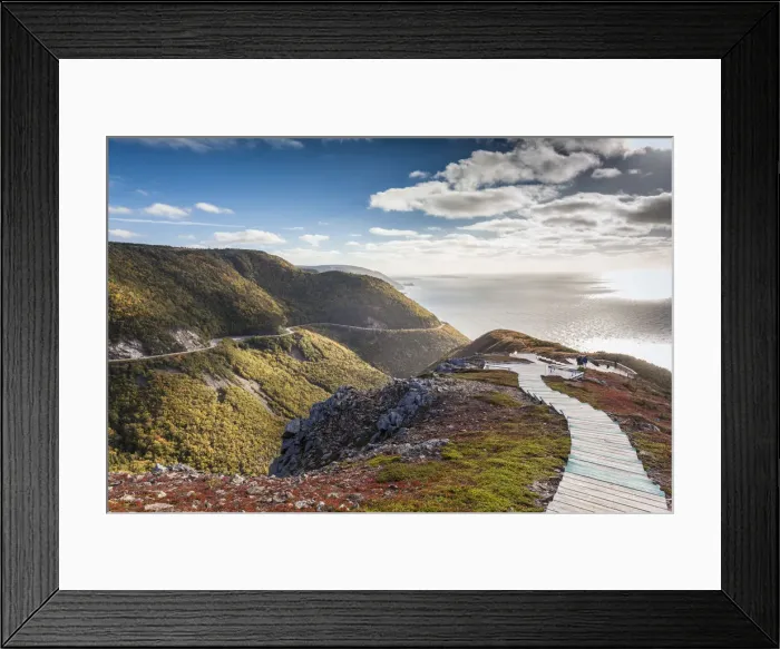 Framed Print : Canada, Nova Scotia, Cabot Trail, Cape Breton Highlands National Park, elevated view Framed Print : Canada, Nova Scotia, Cabot Trail, Cape Breton Highlands National Park, elevated view