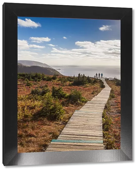 Canada, Nova Scotia, Cabot Trail, Cape Breton Highlands National Park, walkway of