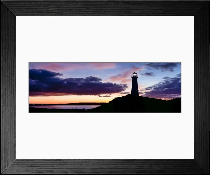 Framed Print : Canada, Nova Scotia, Louisbourg, Louisbourg LIghthouse, dusk Framed Print : Canada, Nova Scotia, Louisbourg, Louisbourg LIghthouse, dusk