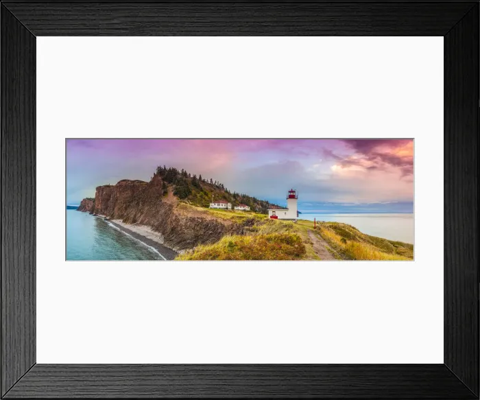 Framed Print : Canada, Nova Scotia, Advocate Harbour, Cape d Or Lighthouse on the Bay of Fundy, dusk Framed Print : Canada, Nova Scotia, Advocate Harbour, Cape d Or Lighthouse on the Bay of Fundy, dusk