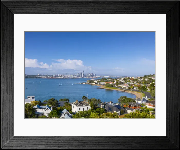 Framed Print : Auckland City and Harbour from Devonport, Auckland, New Zealand, Pacific Ocean Framed Print : Auckland City and Harbour from Devonport, Auckland, New Zealand, Pacific Ocean