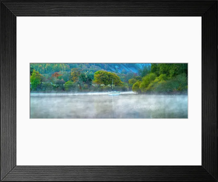 Framed Print : UK, Cumbria, Lake District, Keswick, Derwentwater, Lords Island on right