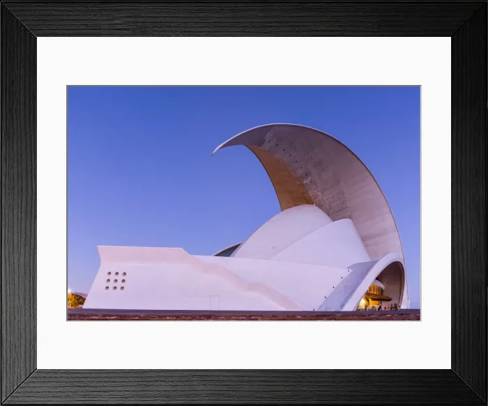 Framed Print : Auditorio de Tenerife, Tenerife, Canary Islands, Spain Framed Print : Auditorio de Tenerife, Tenerife, Canary Islands, Spain