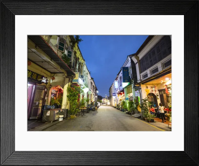 Framed Print : George Town, Penang Island, Malaysia Framed Print : George Town, Penang Island, Malaysia