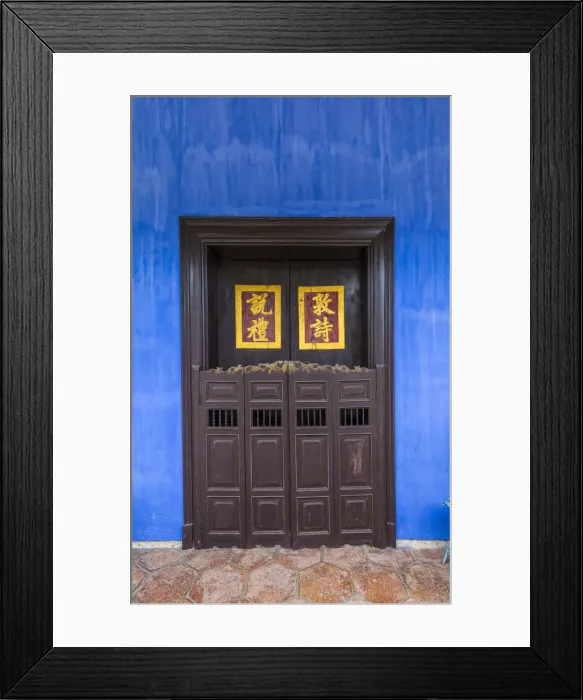 Framed Print : Cheong Fatt Tze Mansion (Blue Mansion) & boutique hotel, George Town, Penang Island Framed Print : Cheong Fatt Tze Mansion (Blue Mansion) & boutique hotel, George Town, Penang Island