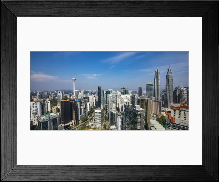 Framed Print : KL Tower & Petronas Towers, Kuala Lumpur, Malaysia Framed Print : KL Tower & Petronas Towers, Kuala Lumpur, Malaysia