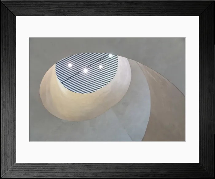 Framed Print : UAE, Abu Dhabi, Masdar City, Staircase detail in the Masdar PRT station of the Masdar Framed Print : UAE, Abu Dhabi, Masdar City, Staircase detail in the Masdar PRT station of the Masdar