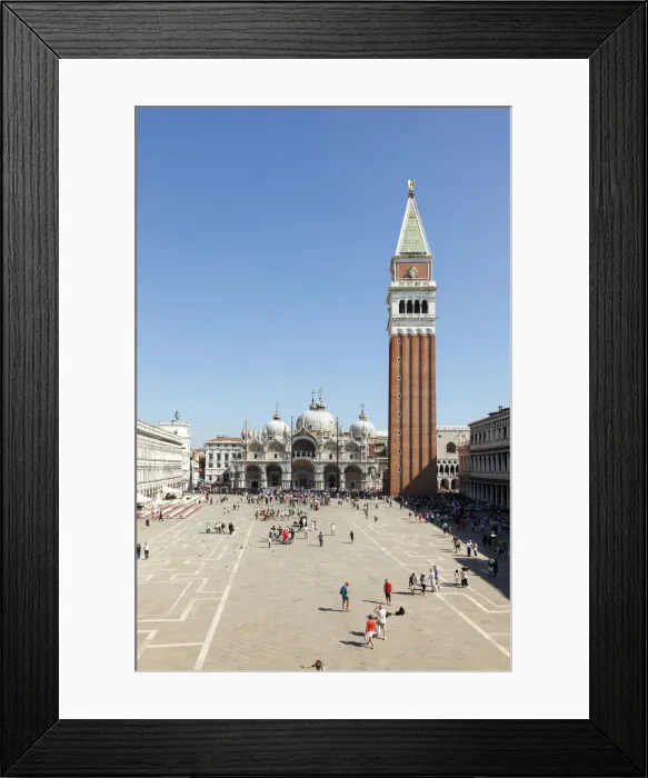 Framed Print : St Marks Basilica, St Marks Square, Venice, Veneto, Italy