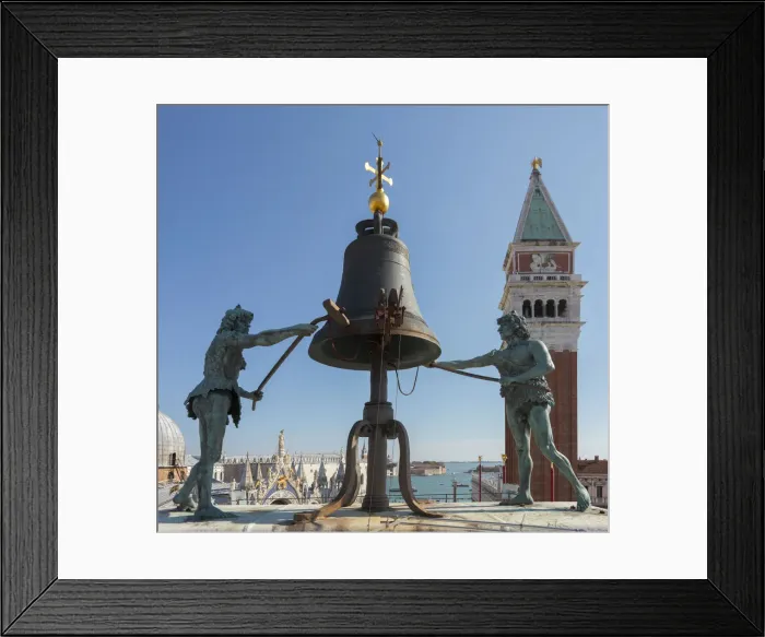 Framed Print : The Moors on top of the St Marks Clock Tower, St Marks Square, Venice, Veneto, Italy Framed Print : The Moors on top of the St Marks Clock Tower, St Marks Square, Venice, Veneto, Italy