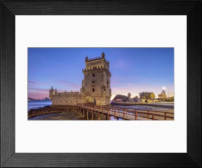 Framed Print : Belem Tower at dusk, Lisbon, Portugal Framed Print : Belem Tower at dusk, Lisbon, Portugal