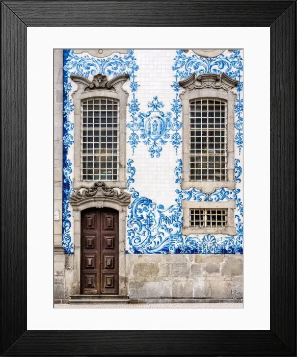 Framed Print : Azulejos at Carmo Church, Porto, Portugal Framed Print : Azulejos at Carmo Church, Porto, Portugal
