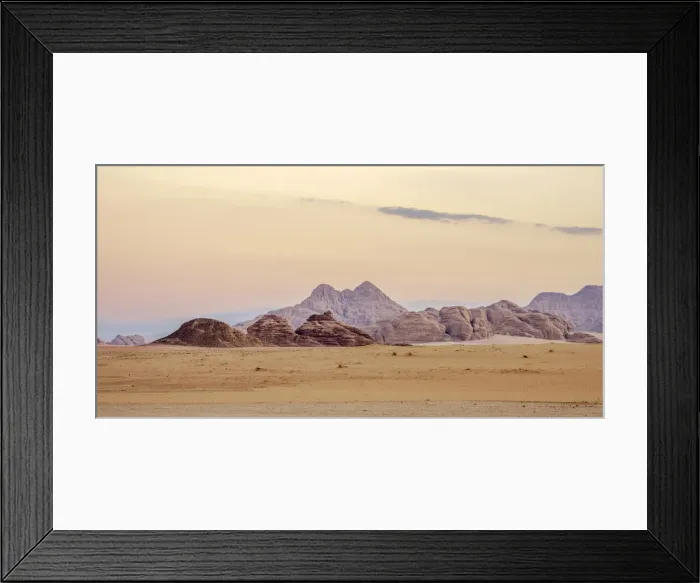 Framed Print : Wadi Rum at dawn, Aqaba Governorate, Jordan Framed Print : Wadi Rum at dawn, Aqaba Governorate, Jordan