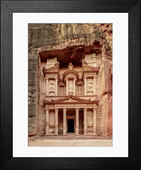 Framed Print : The Treasury, Al-Khazneh, Petra, Ma an Governorate, Jordan Framed Print : The Treasury, Al-Khazneh, Petra, Ma an Governorate, Jordan