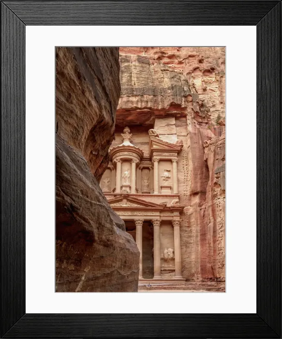 Framed Print : The Treasury, Al-Khazneh, Petra, Ma an Governorate, Jordan