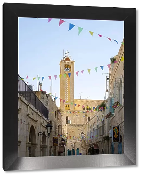 Palestine, West Bank, Bethlehem. Star Street in the old town