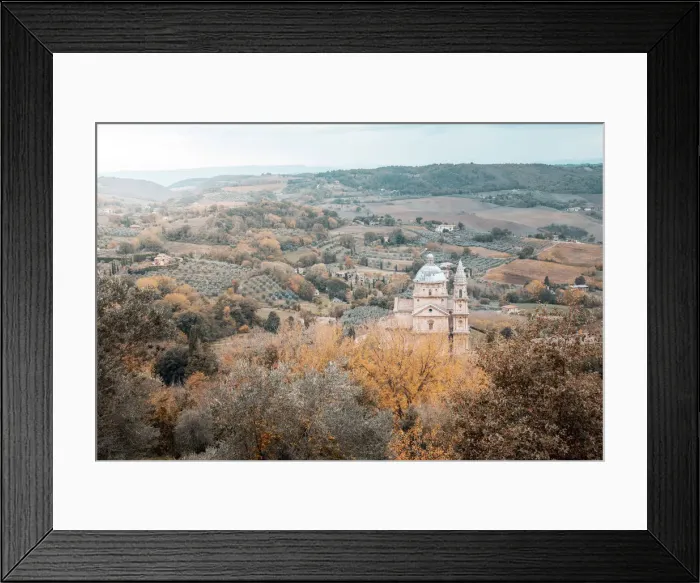 Framed Print : Montepulciano, San Biagio church in autumn. Chianti Region, Tuscany, Italy Framed Print : Montepulciano, San Biagio church in autumn. Chianti Region, Tuscany, Italy