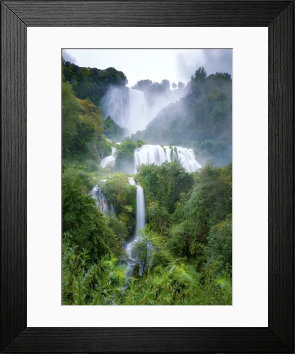 Framed Print : Marmore Waterfall in autumn, Terni, Umbria, Italy Framed Print : Marmore Waterfall in autumn, Terni, Umbria, Italy