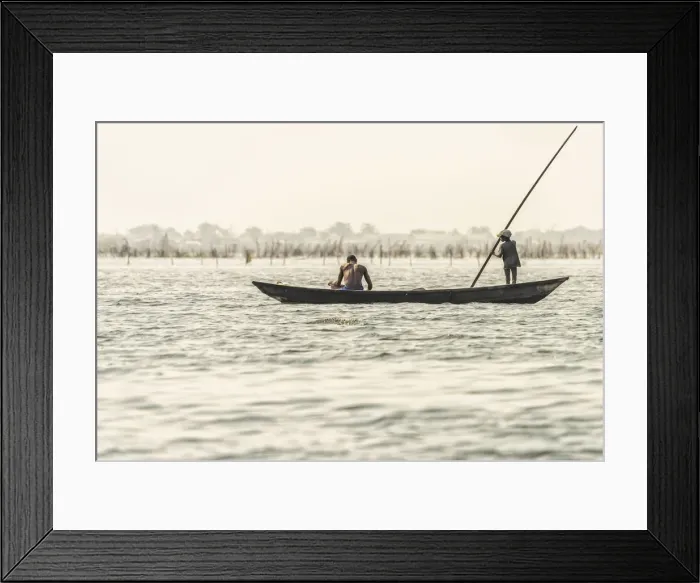 Framed Print : Africa, Benin, Lake NokouA. Fishermen from Ganvie village Framed Print : Africa, Benin, Lake NokouA. Fishermen from Ganvie village