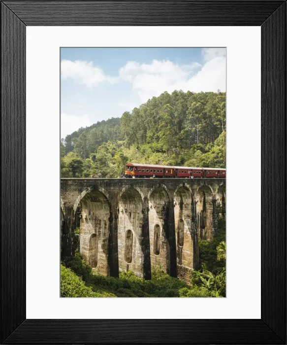 Framed Print : Train crossing Nine Arch Bridge, Ella, Uva Province, Sri Lanka, Asia Framed Print : Train crossing Nine Arch Bridge, Ella, Uva Province, Sri Lanka, Asia