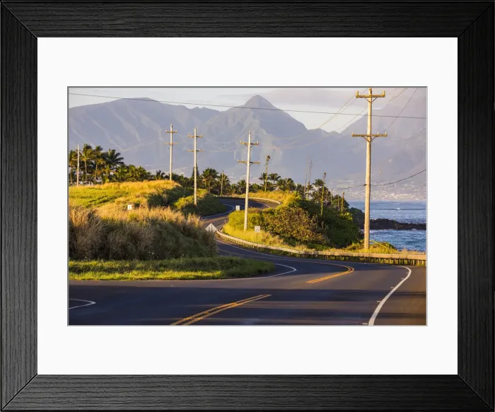 Framed Print : Lookout from the famous Hana Road, Maui island, Hawaii, USA Framed Print : Lookout from the famous Hana Road, Maui island, Hawaii, USA