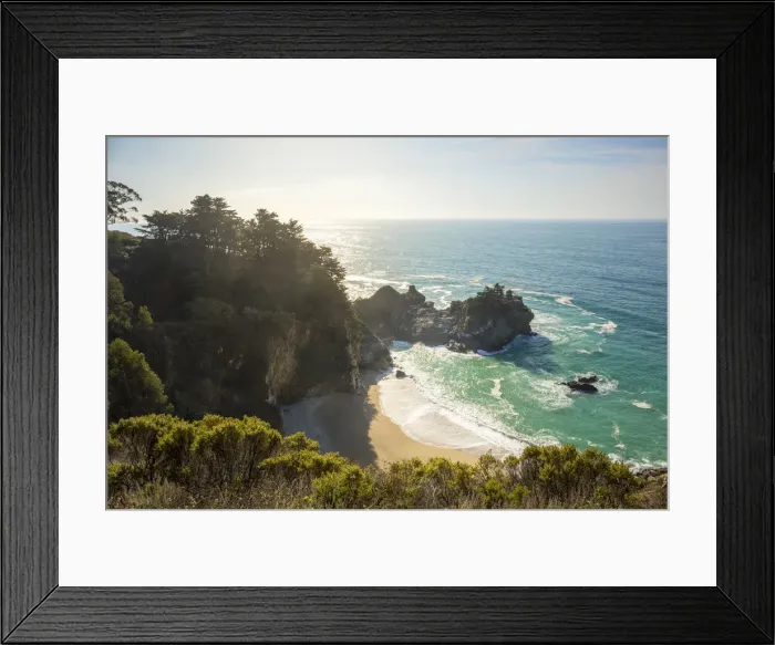 Framed Print : Pacific coast near Monterey and Big Sur, California, USA