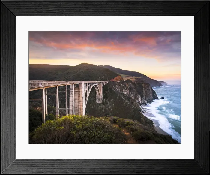 Framed Print : Bixby creek bridge, Cabrillo road, Pacific coast Highway, Monterey, California, USA Framed Print : Bixby creek bridge, Cabrillo road, Pacific coast Highway, Monterey, California, USA