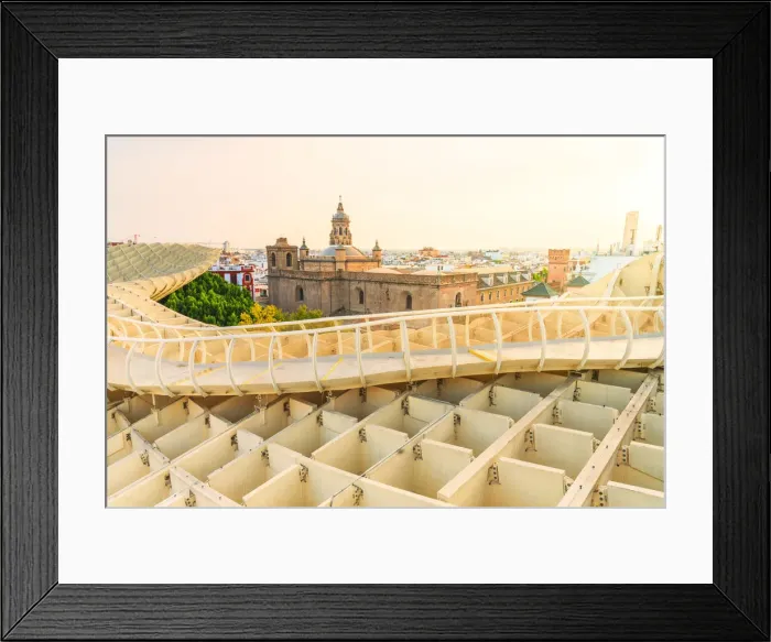 Framed Print : Church of the Annunciation (Iglesia de la Anunciacion) view from the observation platform