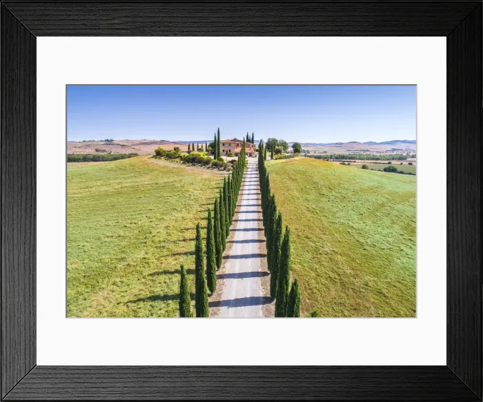 Framed Print : Elevated view of Poggio Covili, Val d Orcia, Tuscany, Italy Framed Print : Elevated view of Poggio Covili, Val d Orcia, Tuscany, Italy
