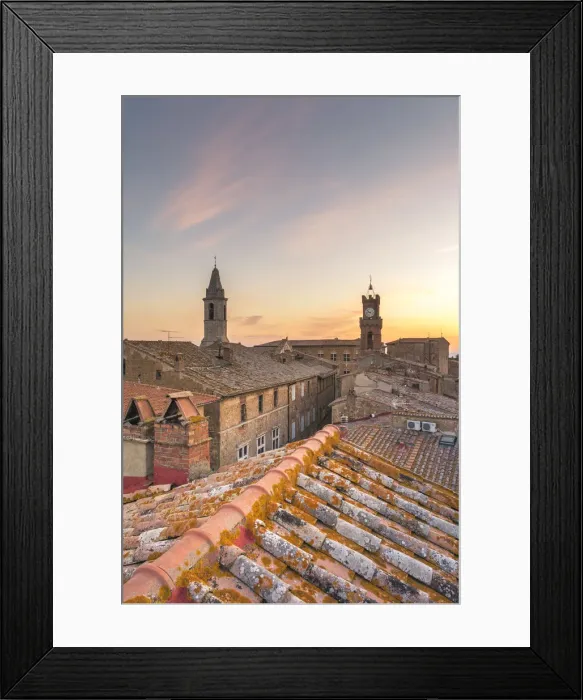 Framed Print : Pienza, Val d Orcia, Tuscany, Italy Framed Print : Pienza, Val d Orcia, Tuscany, Italy