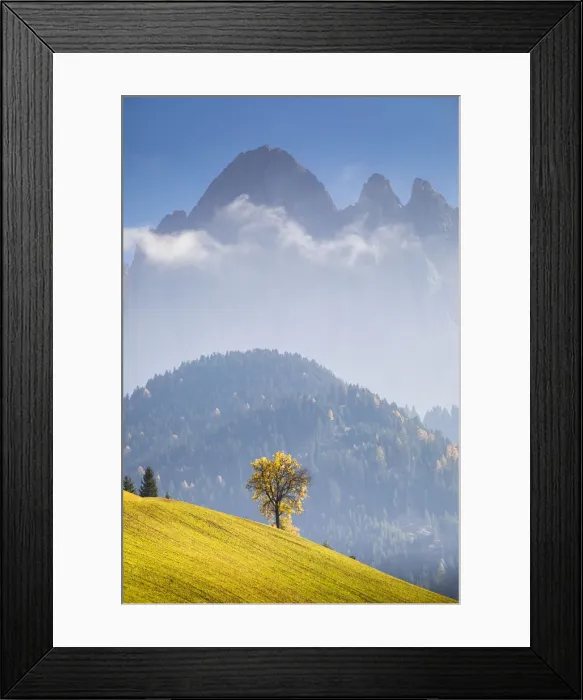 Framed Print : Funes Valley during autumn, Bolzano province, Trentino Alto Adige, Italy Framed Print : Funes Valley during autumn, Bolzano province, Trentino Alto Adige, Italy