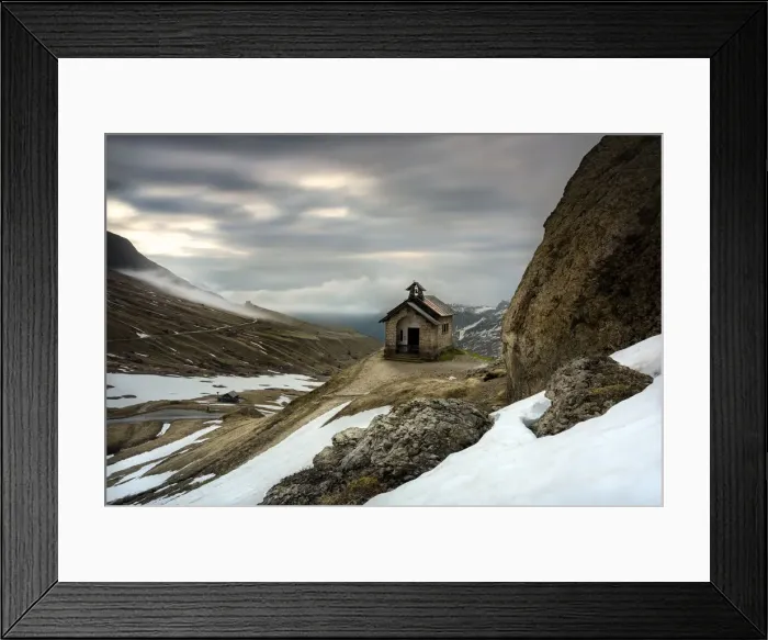 Framed Print : Europe, Italy, Dolomites, Alps, Trentino Alto Adige, Fassa Valley, Pordoi Pass