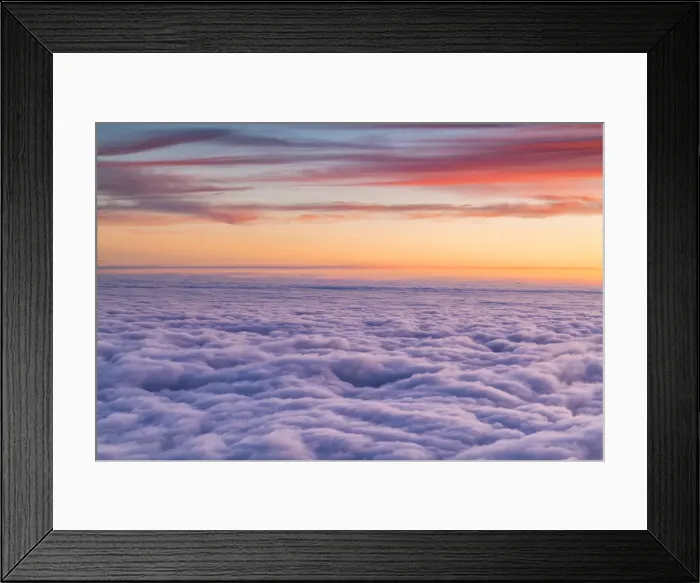 Framed Print : Sunset from Mount Guglielmo above the Clouds, Brescia province, Lombardy district, Italy Framed Print : Sunset from Mount Guglielmo above the Clouds, Brescia province, Lombardy district, Italy